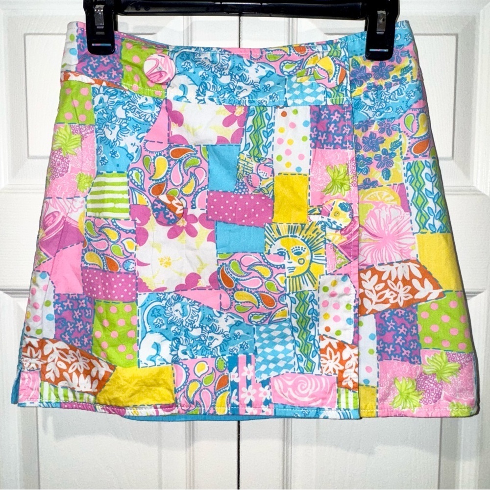 LILLY PULITZER GEORGIE SKIRT LOCO PATCH. Size 0. EUC